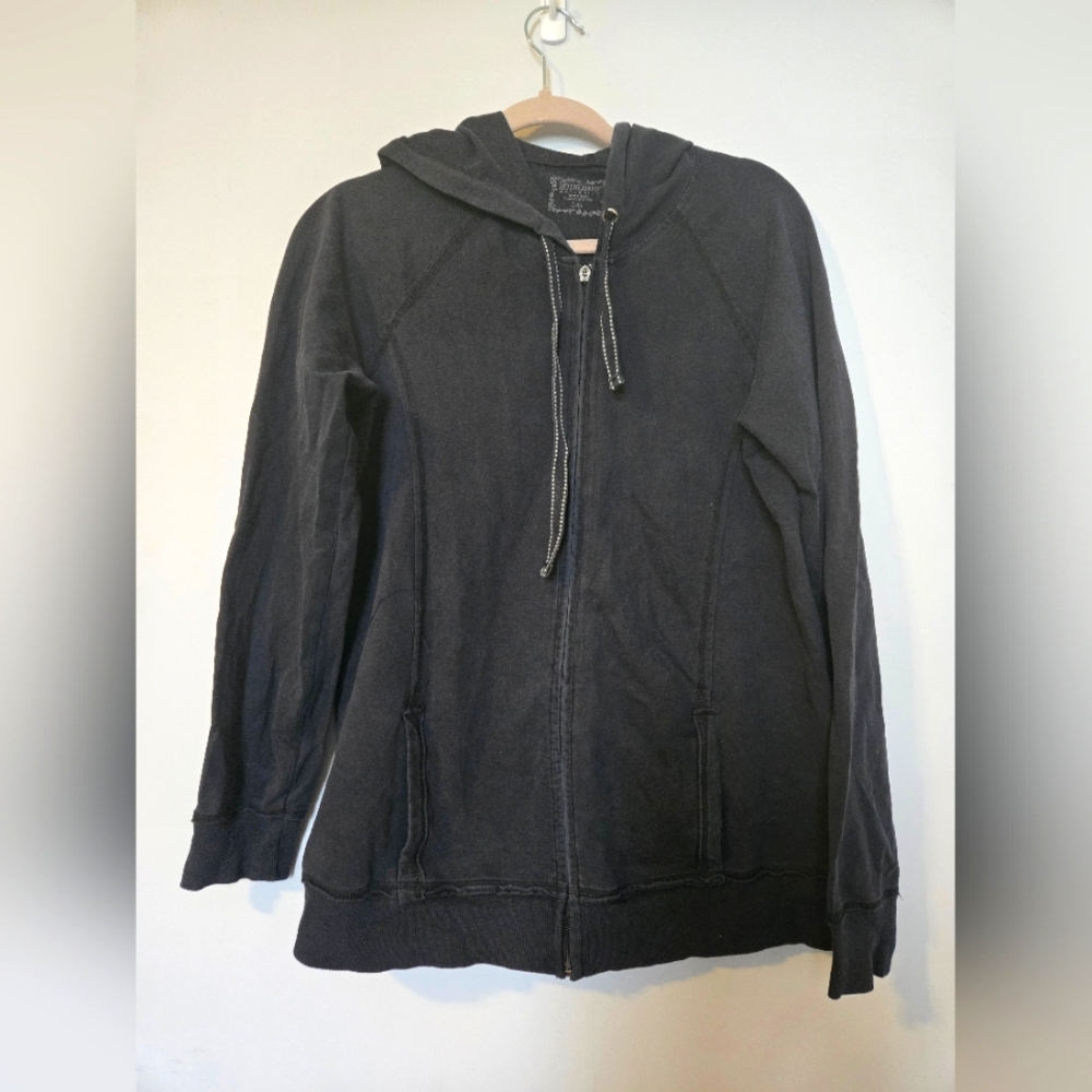 4 for $25 💥 Motherhood Maternity Black Zip-Up Hoodie size LG